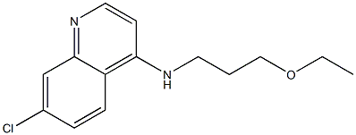 7-chloro-N-(3-ethoxypropyl)quinolin-4-amine 结构式