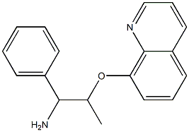 8-[(1-amino-1-phenylpropan-2-yl)oxy]quinoline 结构式