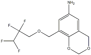 8-[(2,2,3,3-tetrafluoropropoxy)methyl]-2,4-dihydro-1,3-benzodioxin-6-amine 结构式