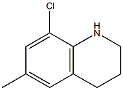 8-chloro-6-methyl-1,2,3,4-tetrahydroquinoline 结构式