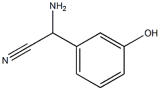 amino(3-hydroxyphenyl)acetonitrile 结构式