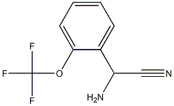 amino[2-(trifluoromethoxy)phenyl]acetonitrile 结构式