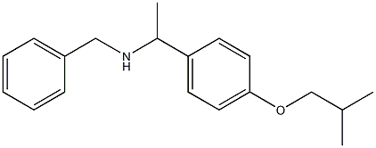 benzyl({1-[4-(2-methylpropoxy)phenyl]ethyl})amine 结构式