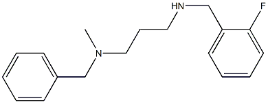 benzyl(3-{[(2-fluorophenyl)methyl]amino}propyl)methylamine 结构式
