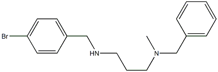 benzyl(3-{[(4-bromophenyl)methyl]amino}propyl)methylamine 结构式