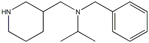 benzyl(piperidin-3-ylmethyl)propan-2-ylamine 结构式