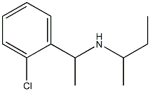 butan-2-yl[1-(2-chlorophenyl)ethyl]amine 结构式