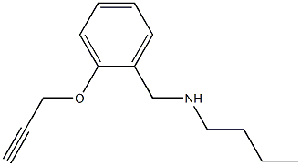 butyl({[2-(prop-2-yn-1-yloxy)phenyl]methyl})amine 结构式