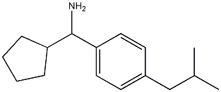 cyclopentyl[4-(2-methylpropyl)phenyl]methanamine 结构式