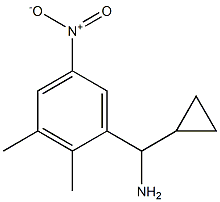 cyclopropyl(2,3-dimethyl-5-nitrophenyl)methanamine 结构式