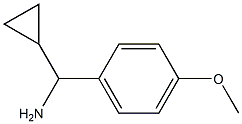 cyclopropyl(4-methoxyphenyl)methanamine 结构式