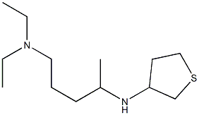 diethyl[4-(thiolan-3-ylamino)pentyl]amine 结构式