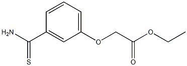 ethyl [3-(aminocarbonothioyl)phenoxy]acetate 结构式