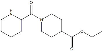 ethyl 1-(piperidin-2-ylcarbonyl)piperidine-4-carboxylate 结构式