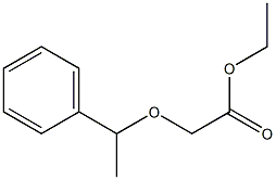 ethyl 2-(1-phenylethoxy)acetate 结构式