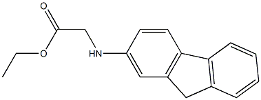 ethyl 2-(9H-fluoren-2-ylamino)acetate 结构式