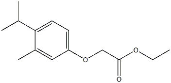 ethyl 2-[3-methyl-4-(propan-2-yl)phenoxy]acetate 结构式