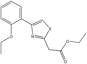 ethyl 2-[4-(2-ethoxyphenyl)-1,3-thiazol-2-yl]acetate 结构式