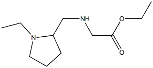 ethyl 2-{[(1-ethylpyrrolidin-2-yl)methyl]amino}acetate 结构式
