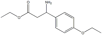 ethyl 3-amino-3-(4-ethoxyphenyl)propanoate 结构式