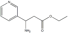 ethyl 3-amino-3-(pyridin-3-yl)propanoate 结构式