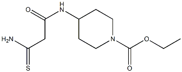 ethyl 4-(2-carbamothioylacetamido)piperidine-1-carboxylate 结构式