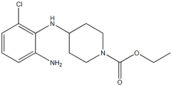 ethyl 4-[(2-amino-6-chlorophenyl)amino]piperidine-1-carboxylate 结构式