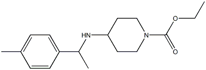 ethyl 4-{[1-(4-methylphenyl)ethyl]amino}piperidine-1-carboxylate 结构式