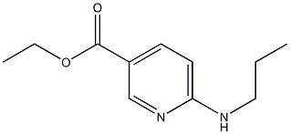 ethyl 6-(propylamino)pyridine-3-carboxylate 结构式