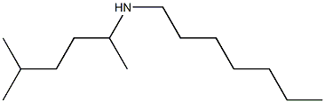 heptyl(5-methylhexan-2-yl)amine 结构式