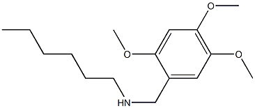 hexyl[(2,4,5-trimethoxyphenyl)methyl]amine 结构式