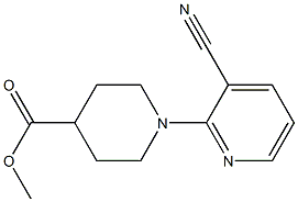 methyl 1-(3-cyanopyridin-2-yl)piperidine-4-carboxylate 结构式