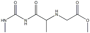 methyl 2-({1-[(methylcarbamoyl)amino]-1-oxopropan-2-yl}amino)acetate 结构式