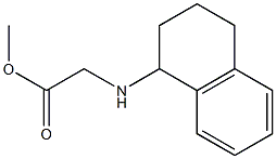 methyl 2-(1,2,3,4-tetrahydronaphthalen-1-ylamino)acetate 结构式