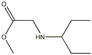 methyl 2-(pentan-3-ylamino)acetate 结构式