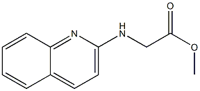 methyl 2-(quinolin-2-ylamino)acetate 结构式