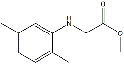 methyl 2-[(2,5-dimethylphenyl)amino]acetate 结构式