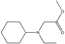 methyl 2-[cyclohexyl(ethyl)amino]acetate 结构式