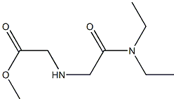 methyl 2-{[(diethylcarbamoyl)methyl]amino}acetate 结构式