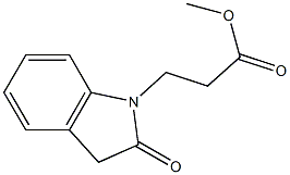 methyl 3-(2-oxo-2,3-dihydro-1H-indol-1-yl)propanoate 结构式