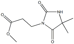 methyl 3-(4,4-dimethyl-2,5-dioxoimidazolidin-1-yl)propanoate 结构式