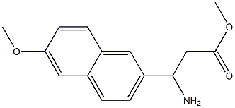 methyl 3-amino-3-(6-methoxynaphthalen-2-yl)propanoate 结构式