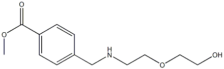 methyl 4-({[2-(2-hydroxyethoxy)ethyl]amino}methyl)benzoate 结构式