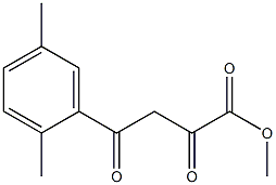 4-(2,5-二甲基苯基)-2,4-二氧代丁酸甲酯 结构式