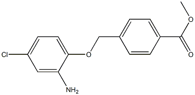 methyl 4-(2-amino-4-chlorophenoxymethyl)benzoate 结构式