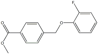 methyl 4-(2-fluorophenoxymethyl)benzoate 结构式
