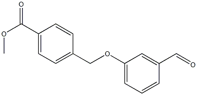 methyl 4-(3-formylphenoxymethyl)benzoate 结构式