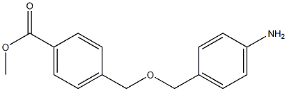 methyl 4-{[(4-aminophenyl)methoxy]methyl}benzoate 结构式