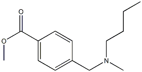 methyl 4-{[butyl(methyl)amino]methyl}benzoate 结构式