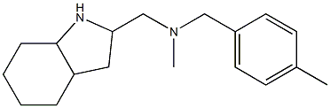 methyl[(4-methylphenyl)methyl](octahydro-1H-indol-2-ylmethyl)amine 结构式